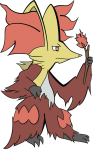 Picture of Delphox (no shade)