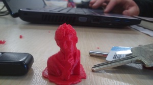 Picture of a 3d printed object resembling me